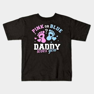 Gender reveal daddy dad Kids T-Shirt